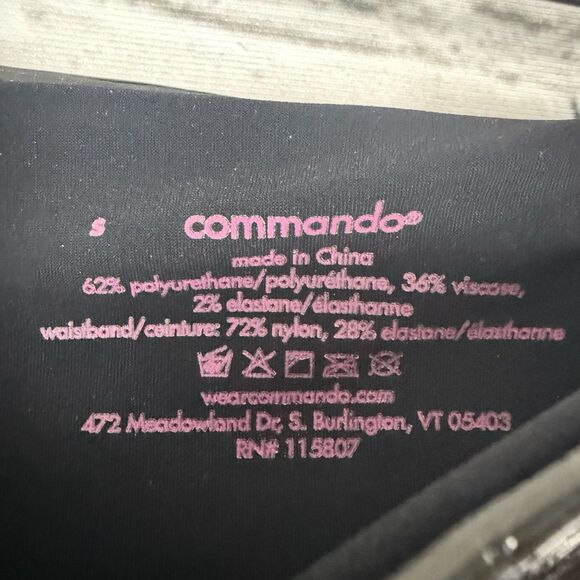 Commando Liquid Faux Leather High Rise Leggings Women S Black Perfect Control - Picture 5 of 10